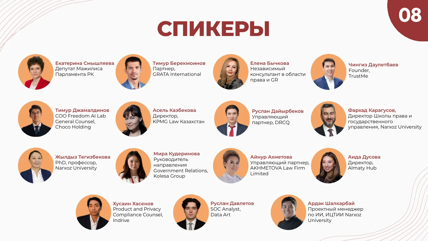 Слайд 8: Спикеры